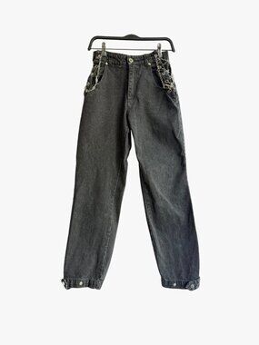 Manière De Voir Black Chain Detail Jeans